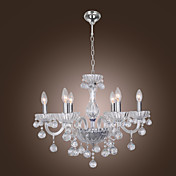 LEMGO - Lampadario in cristallo con 6 lampadine