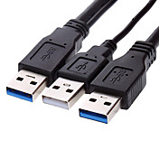 USB 3.0 2 heures / AM Y Câble de forme pour le partage des données et plus (0,6 m)