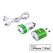 3-in-1 USB-Ladegerät-Kit für iphone 4/4s & ipad 1,2,3 (eu Stecker, mfi-Lizenz)