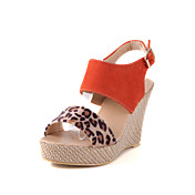Fashion Suede Wedge Heel Sandals With Buckle Party/Evening Shoes(More Colors)