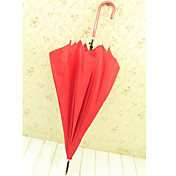 Pure Color Little Crown Logo Rode Paraplu Met Nylon En verchroomd Stand (gesloten lengte: 80cm)