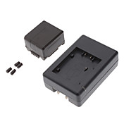 Batteri + oplader VW-VBG130-K til Panasonic Camcorder (1320mAh, 7,2 V)