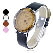Quartz Analog Coração relógio de pulso padrão da Mulher (cores sortidas)