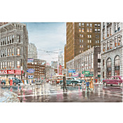 Printed Art Landscape Crossing by Stanton Manolakas