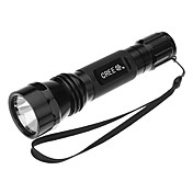 UltraFire TH-T60 Cree XML-T6 5-Mode LED Flashlight (800LM, 1x18650, Schwarz)