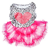 Super Cute Love Printing Pattern Cool Summer Pet Dress for Dogs