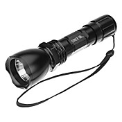 UltraFire 18WG-T60 Cree XML-T6 5-Mode-LED-Taschenlampe mit Streik Lünette (800LM, 1x18650, Grau / Schwarz)