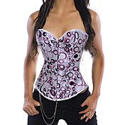 White Circle Satin Sweet Lolita Corset