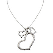 Three Plump Heart Necklace