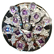 1W Contemporary Led Flush Mount DYC004 in Floral Crystal Design for Porch/Corridor/Aisle