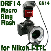 Emoblitz DRF14N Autofocus TTL Digital Macro Ring Flash per Nikon i-TTL D5000 D3100