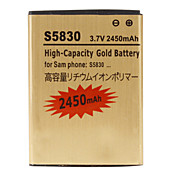 Batterie de téléphone portable pour Samsung S5830 (3,7 V, 2450 mAh)