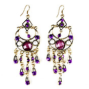 Persian Moon Resin Gem-Studded Earrings