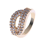 Elegant Copper Alloy CZ Rings