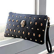 Fashion Punk Skull Rivet Wristlet