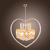 Golden Crystal Ceiling Light with 4 Lights