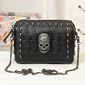 Punk Skull Rivet Chain Crossbody&Messenger Bag