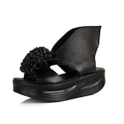 Piattaforma pelle moda sandali con Fiore Partito / Scarpe Casual (altri colori)