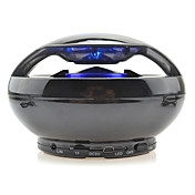 Classique mains-libres Bluetooth sans fil Sphère enceinte fonctionne avec TF / MP3/MP4 / iPhone / ordinateur portable / Tablet PC (noir)