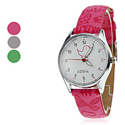 Donne e pollo Modello PU analogico al quarzo orologio da polso della ragazza (colori assortiti)