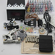 2 Tatoo Guns-Kit mit LCD Power Supply und 40 Color Ink