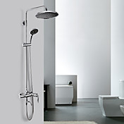 Zeitgenössische Chrome Finish Ein Grade ABS Dusche Wasserhahn (Regen + Handheld)