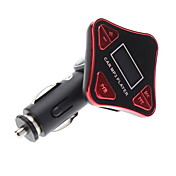 Universal 0,9-tommers LCD-skærm TF / USB Car MP3 FM Transmitter afspiller med fjernbetjening