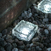 Jeu de 2 Ice Cube Brique solaire Chemin Lampe Crystal Garden