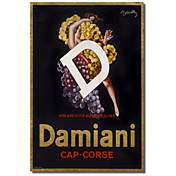 Trykt Canvas Art Vintage Damiani Cap-Corse by Vintage Posters med utstrakte ramme