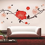 Red Flower Wall Sticker