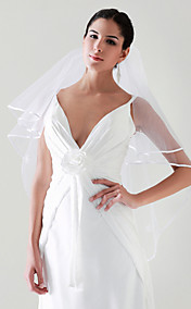 2 Layers Elbow Wedding Bridal Veil