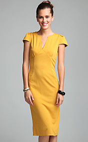 TS Vintage Style Elevated Shoulder Sheath Dress (6 Colors)