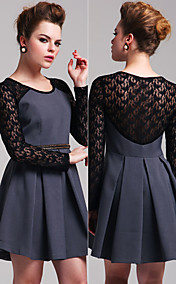 ts rendas e jean vestido plissado