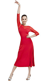 salón de baile dancewear de poliéster latin dance vestido para las damas más colores
