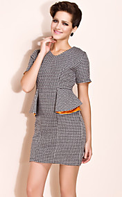 TS Vintage Style V Neck Sheath Dress