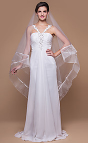 One-tier Chapel Wedding Veils With Pencil Edge (More Colors)