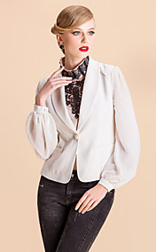 TS Simplicity Chiffon Lantern Sleeve Blazer