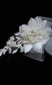 Prachtige tule / kant met Pearl Women's Fascinators
