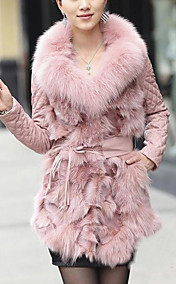 Gorgeous Long Sleeve Party/Evening Fox Fur Coat(More Colors)