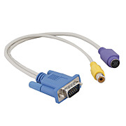  SVIDEO and RCA F Cable to VGA