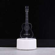 RGB Light LED Charming Guitar  Shaped Toy (3*AG13)