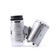  Super Mini 60X Microscope with 2-LED Illumination + Money/Currency Detecting UV Light (3*LR1130)
