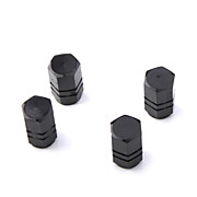  Luxury Tire Valves Caps/Stems - Black(4 Pieces Per Pack)