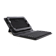  Folding PU Leather Case + Bluetooth Keyboard for Samsung Galaxy Tab P1000 (Black)