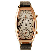  PU Band Quartz Wrist Watch For Women(Black)