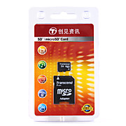  2GB Transcend MicroSD Memory Card and MicroSD Adapter