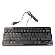 Slim 79-Key USB Wired QWERTY Keyboard (Black)