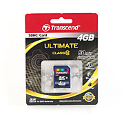  4GB Transcend SDHC Memory Card (Class 10)
