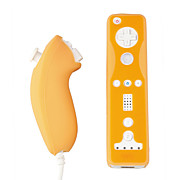  Protective Silicone Case/Skin for Nintendo Wii Remote and Nunchuk/Orange (BCM033)