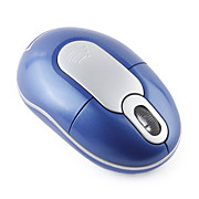  800DPI Mini Wireless Optical Mouse with Smart Receiver Storage Design － Blue
